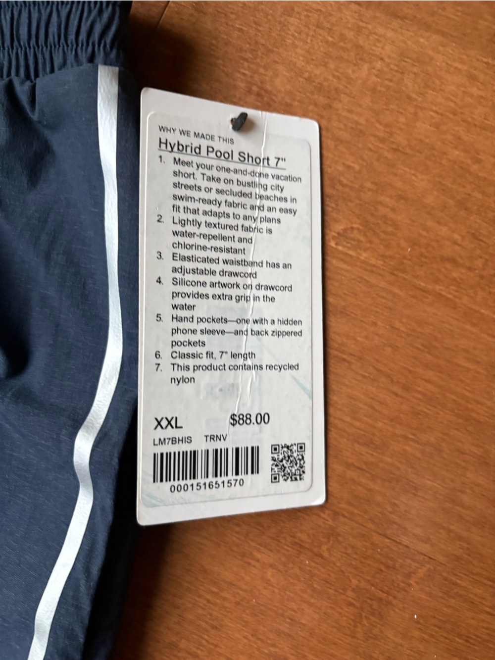 NWT Lululemon • Hybrid Pool Shorts 7” •
size XXL - Picture 5 of 5